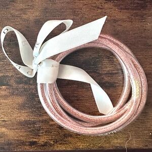Plunder Rose Gold Glitter Jelly Bangle Set